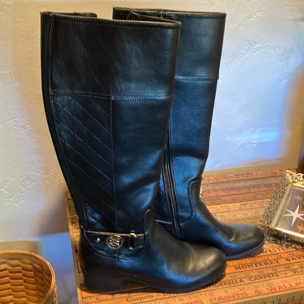 Liz Claiborne black tall boots